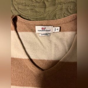 Vineyard Vines Striped Cashmere Sweater